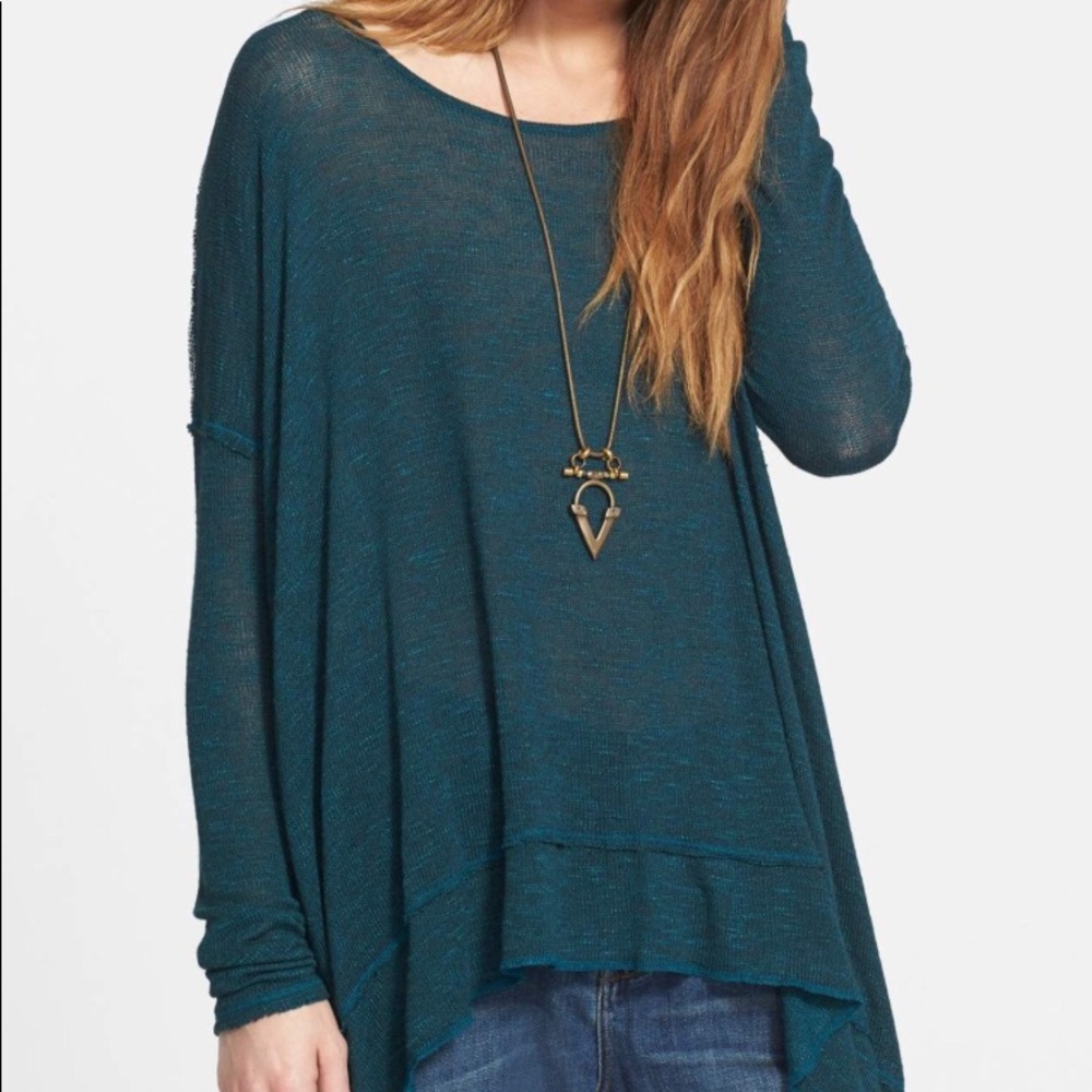 Free People Hacci Open-Back Sweater